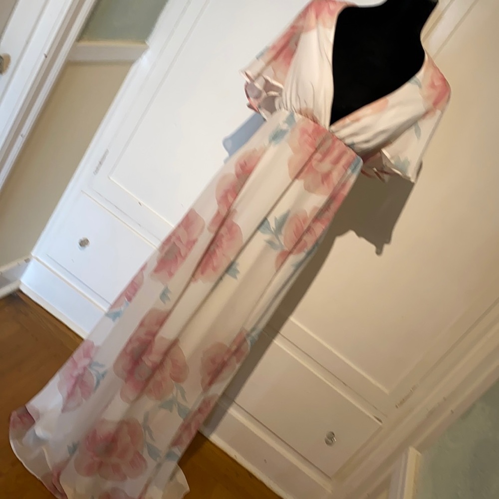 Show Me Your Mumu Faye Flutter Maxi Dress SzL